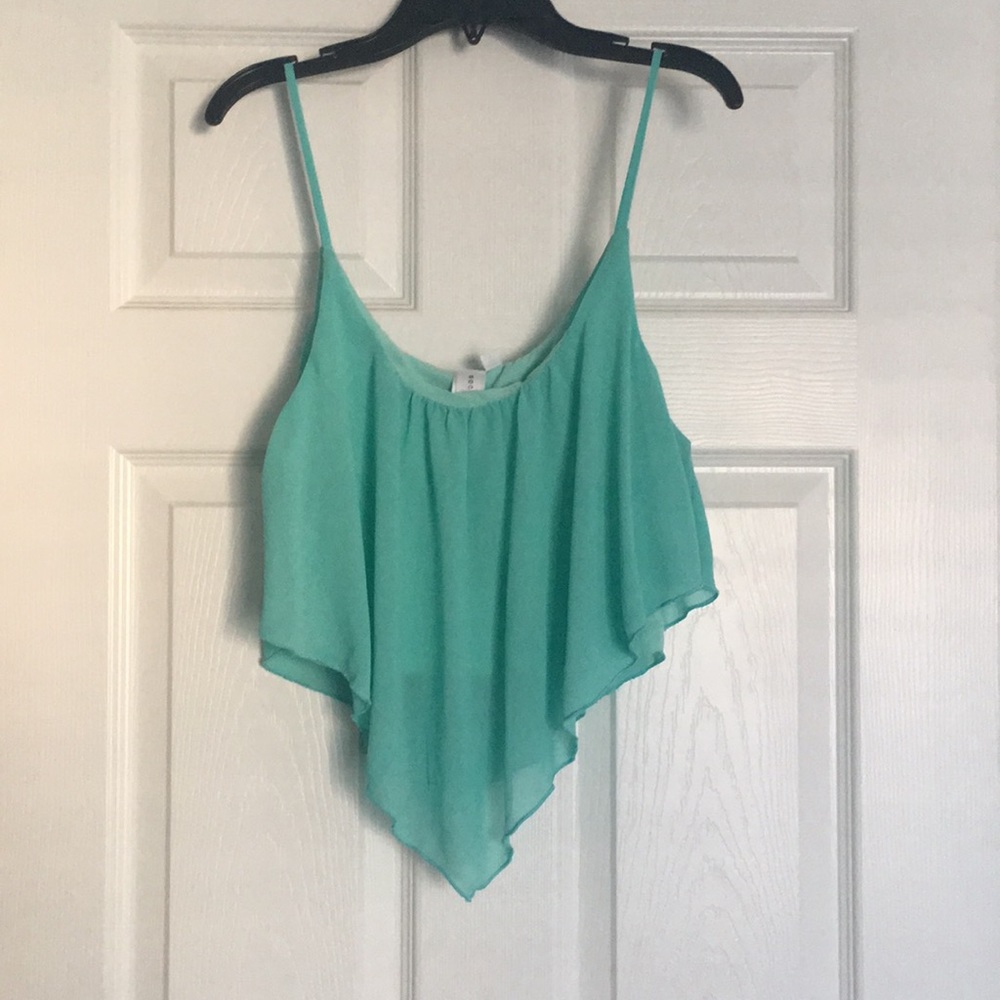 Blue Crop Top